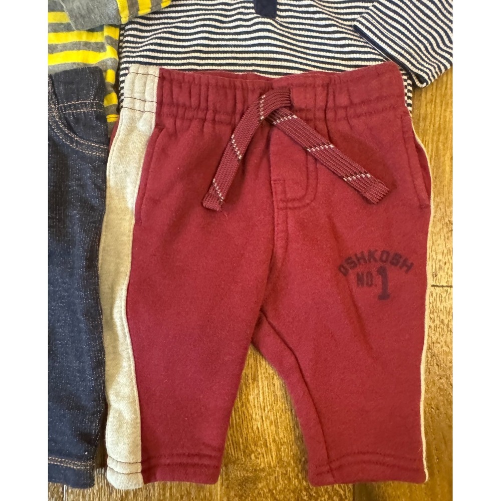 Baby Boy 3 Months Outfits Jeans Pants Long Sleeved Bodysuits‎ Shirts Clothes Lot - Picture 13 of 16